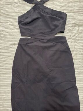 Commense Halter Cutout Maxi Dress in Black